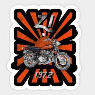 Japanese Iron 1972 Z1 Motorcycle Sticker